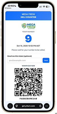 Mobile phone ticket